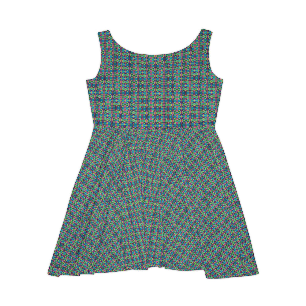 Tie-Dye Vibe Women Skater Dress