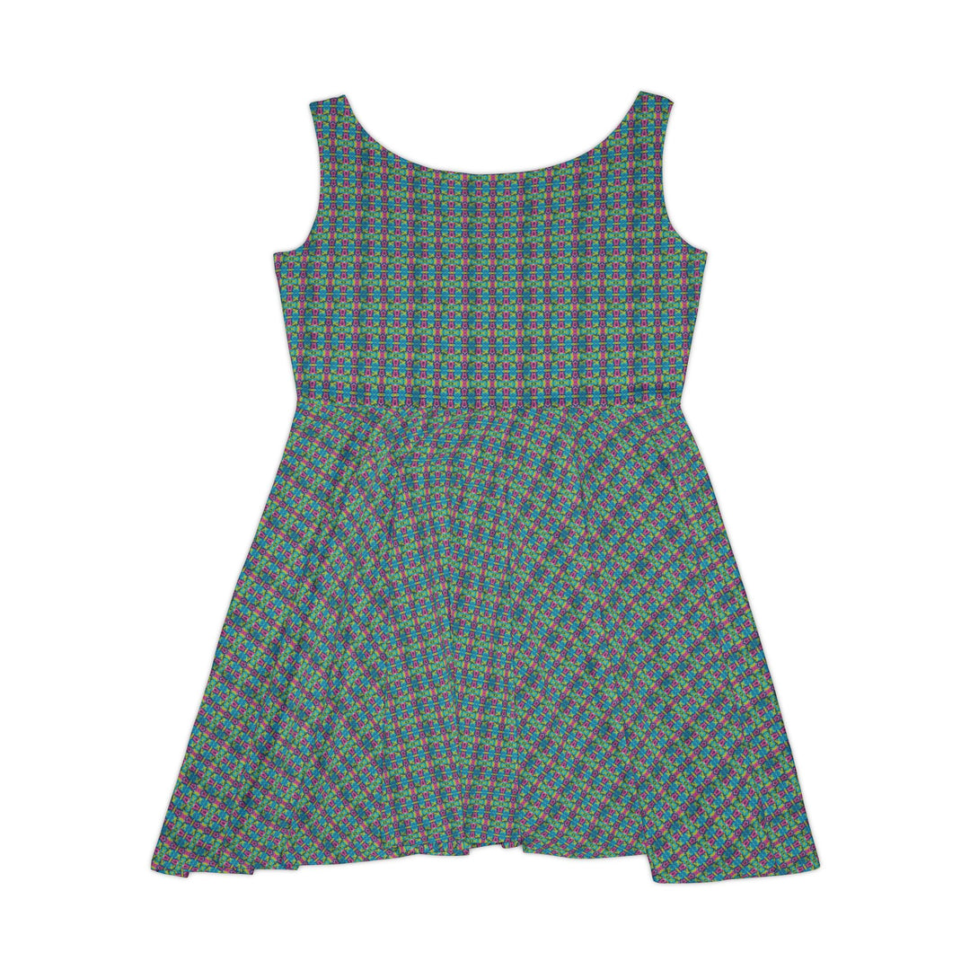 Tie-Dye Vibe Women Skater Dress