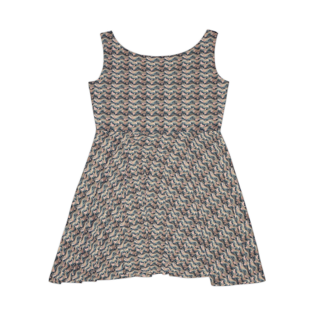 Sakura Wave Vibe Women Skater Dress
