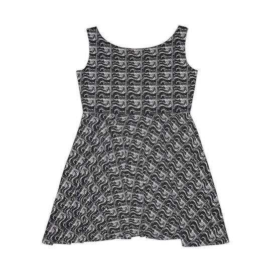 Grunge Wave Vibe Women Skater Dress