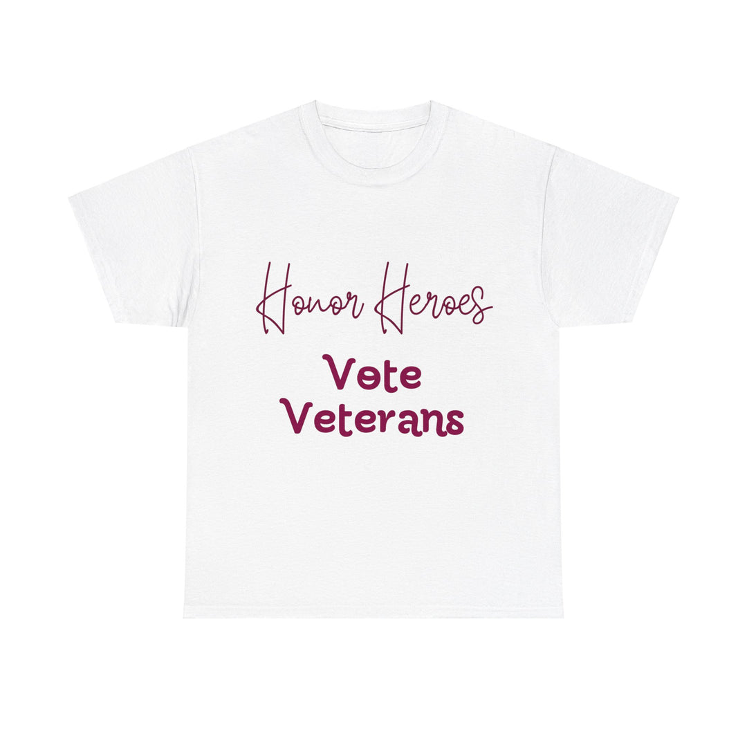 🗳️ Vote for Veterans: Honoring Our Heroes T-Shirt 🎖️ - Creative Canvas Corner