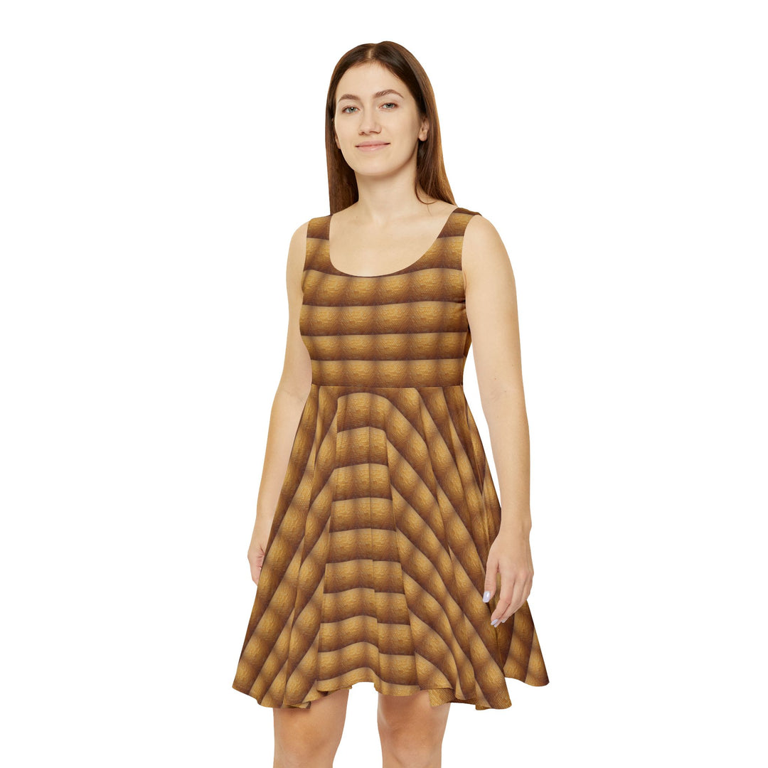 Honeycomb Fade Vibe Women Skater Dress
