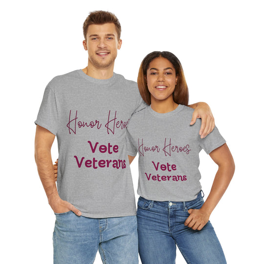 🗳️ Vote for Veterans: Honoring Our Heroes T-Shirt 🎖️ - Creative Canvas Corner