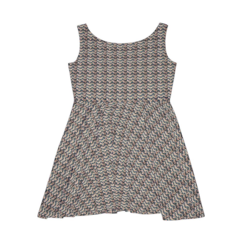 Sakura Wave Vibe Women Skater Dress