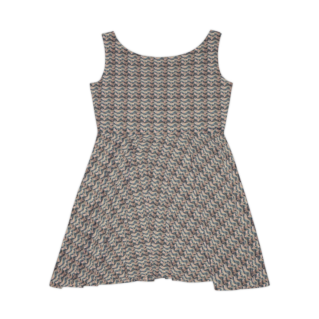 Sakura Wave Vibe Women Skater Dress