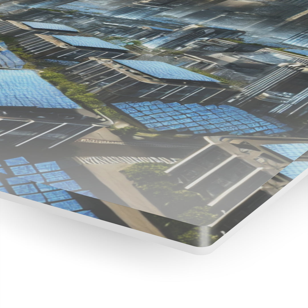 Solar-Powered Futuristic City Acrylic Print