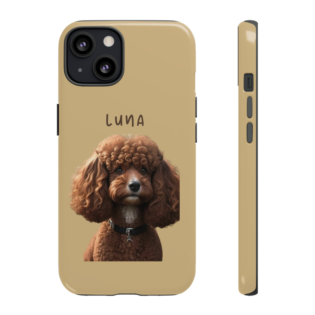 Custom Poodle Pet Phone Case with Photo and Name - Dog Lover's Choice - Creative Canvas Corner