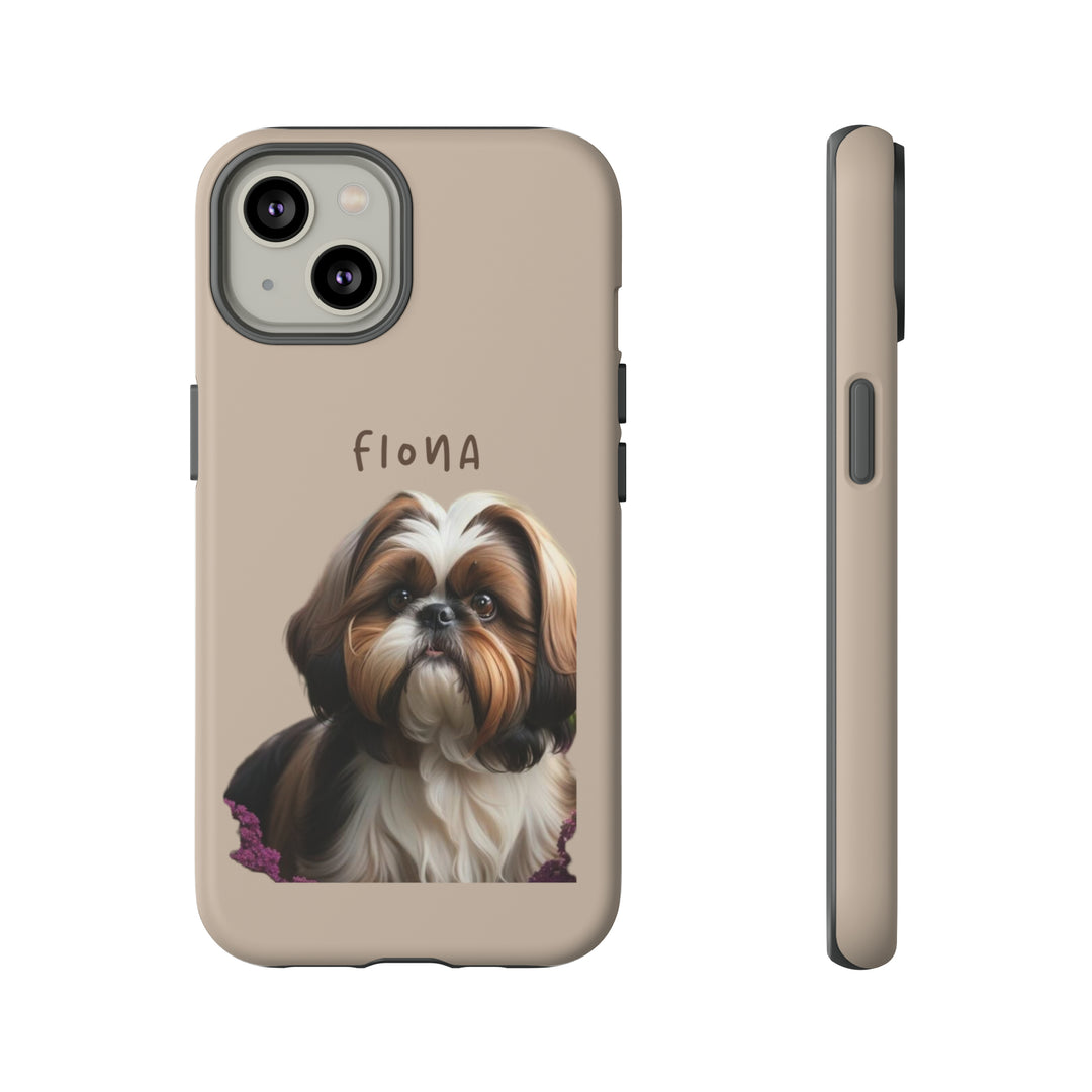 Custom Shih Tzu Pet Phone Case with Photo and Name - Dog Lover's Gift - Creative Canvas Corner