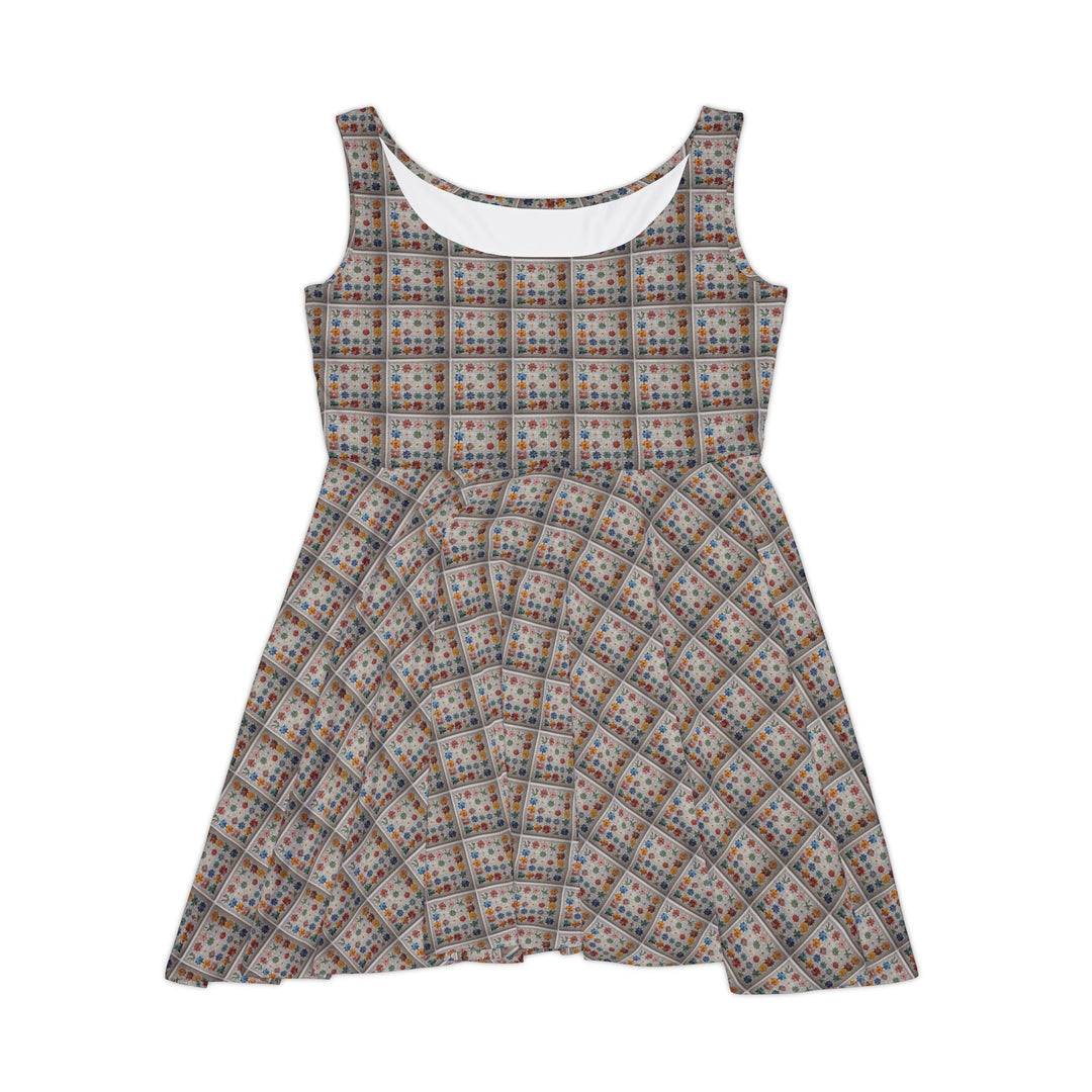 Botanical Mosaic Dream Women Skater Dress - Creative Canvas Corner