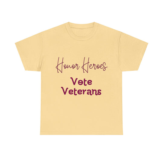 🗳️ Vote for Veterans: Honoring Our Heroes T-Shirt 🎖️ - Creative Canvas Corner