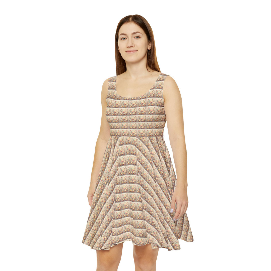 Floral Reverie Women Skater Dress - Creative Canvas Corner