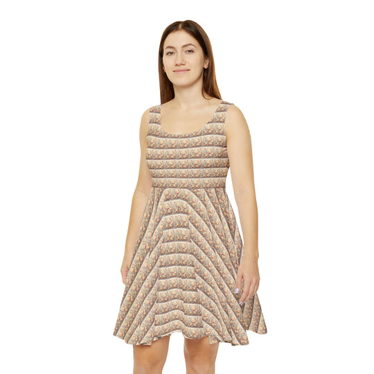 Floral Reverie Women Skater Dress - Creative Canvas Corner