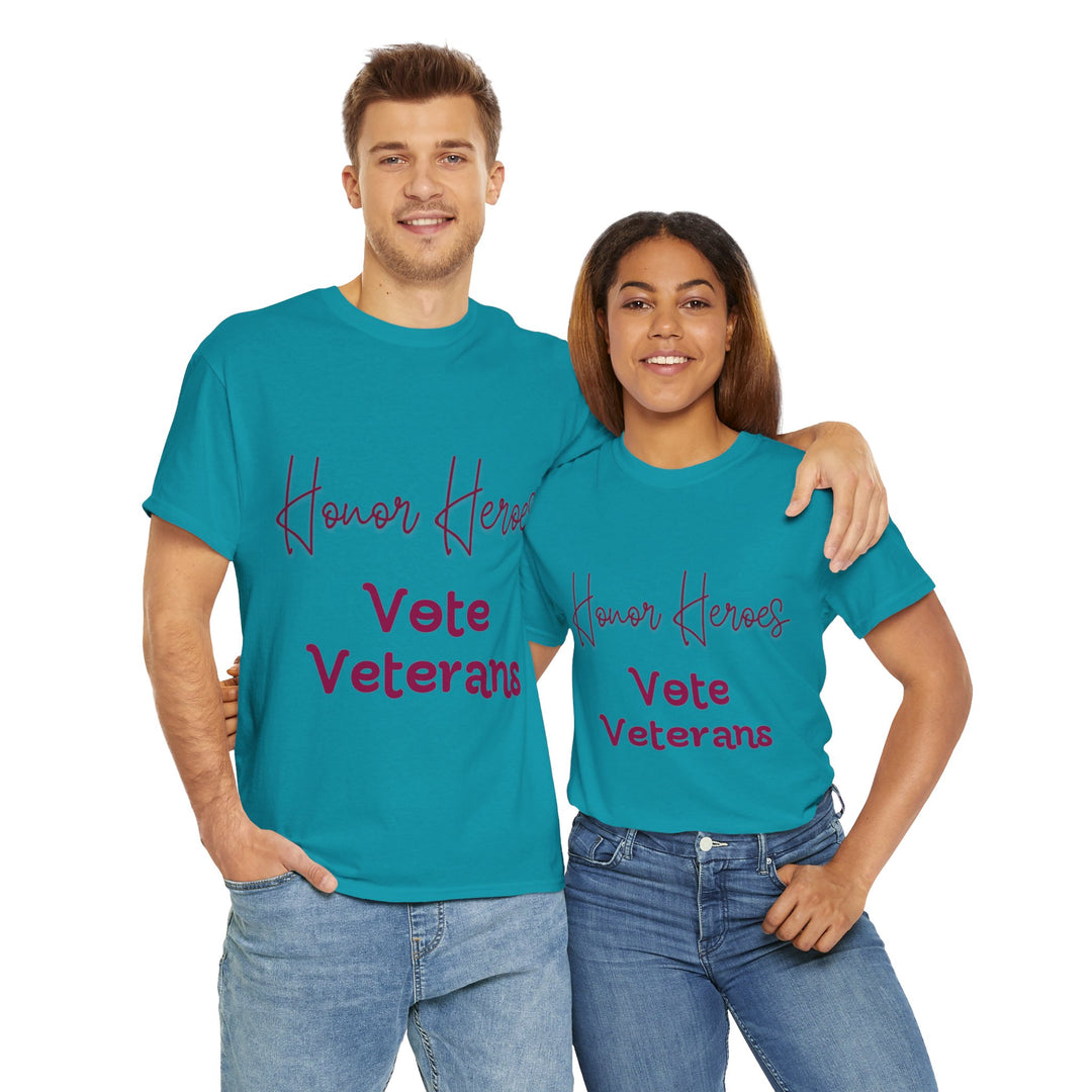 🗳️ Vote for Veterans: Honoring Our Heroes T-Shirt 🎖️ - Creative Canvas Corner