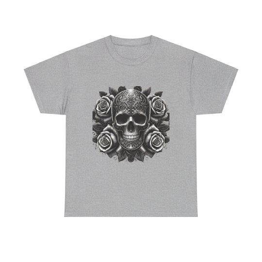 Skull and Roses Halloween T-Shirt