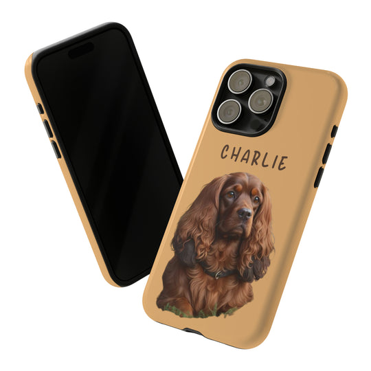 Custom Cocker Spaniel Pet Phone Case with Photo and Name - Dog Lover's Choice - Creative Canvas Corner