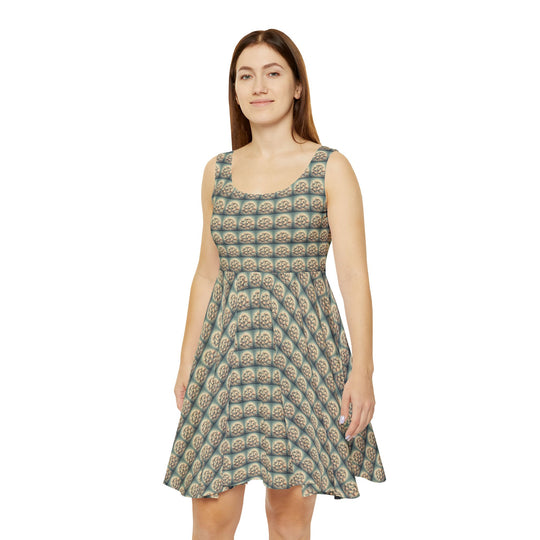 Bloom Map Memory Women Skater Dress - Creative Canvas Corner