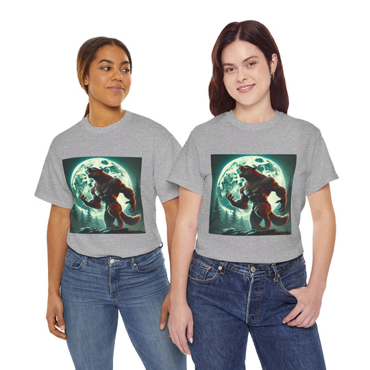 Full Moon Werewolf Halloween T-Shirt