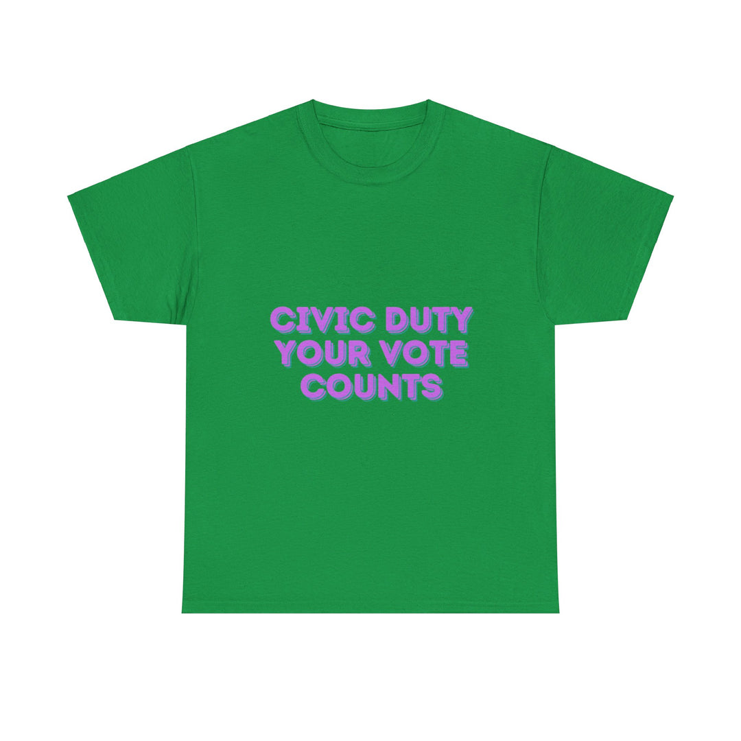 Civic Duty T-Shirt - Your Vote Counts