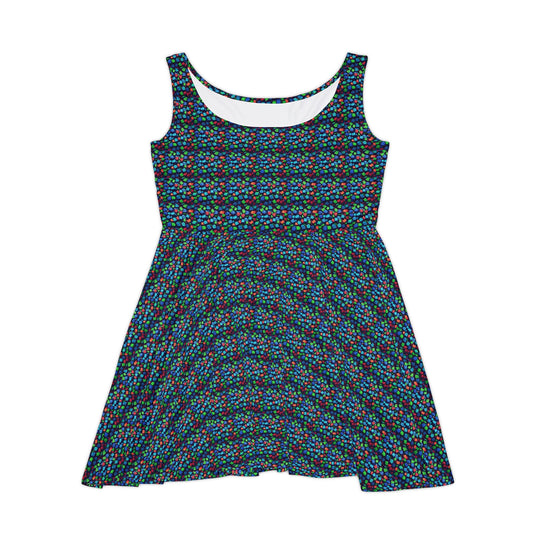 Pixel Pop Vibe Women Skater Dress
