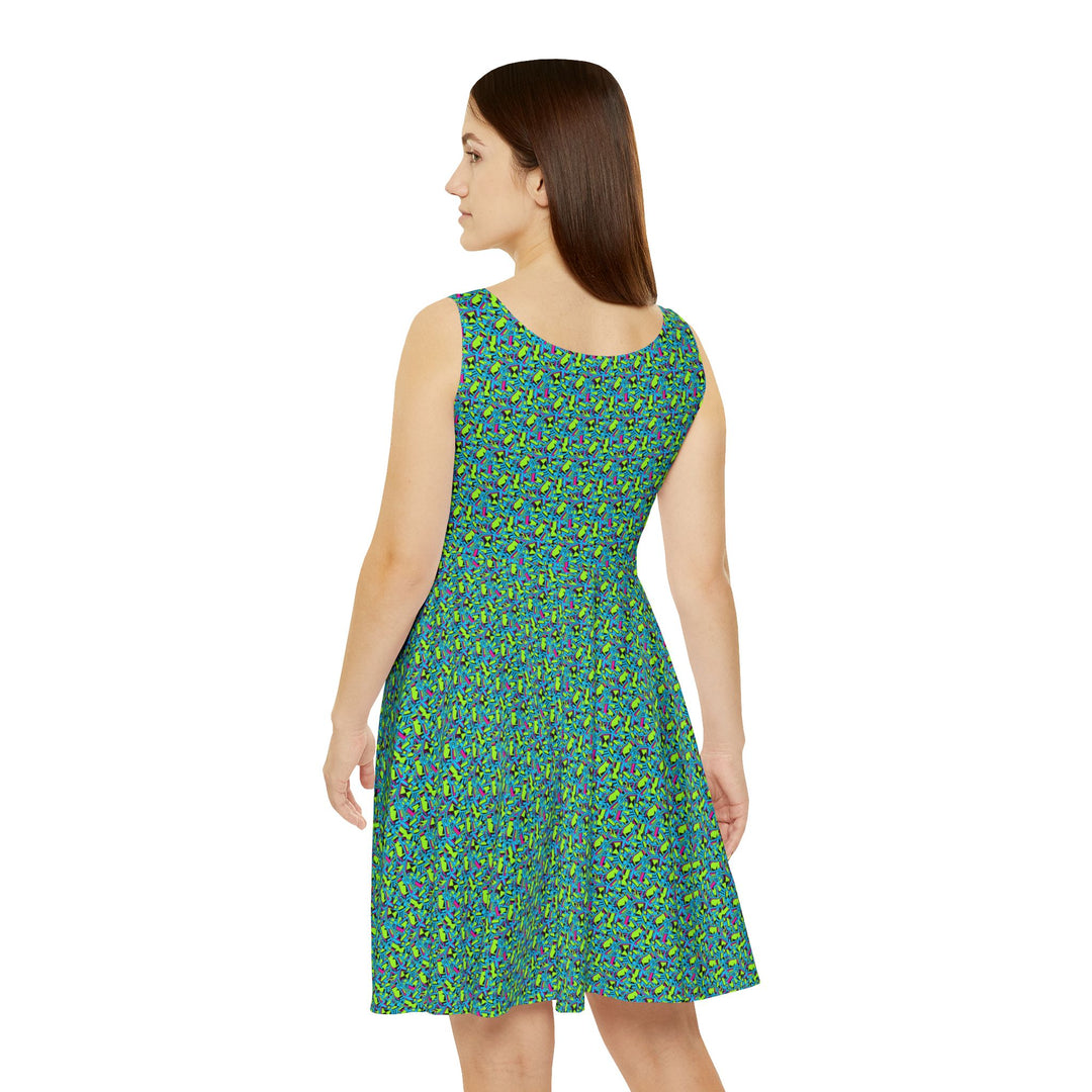 Retro Vibe Women Skater Dress