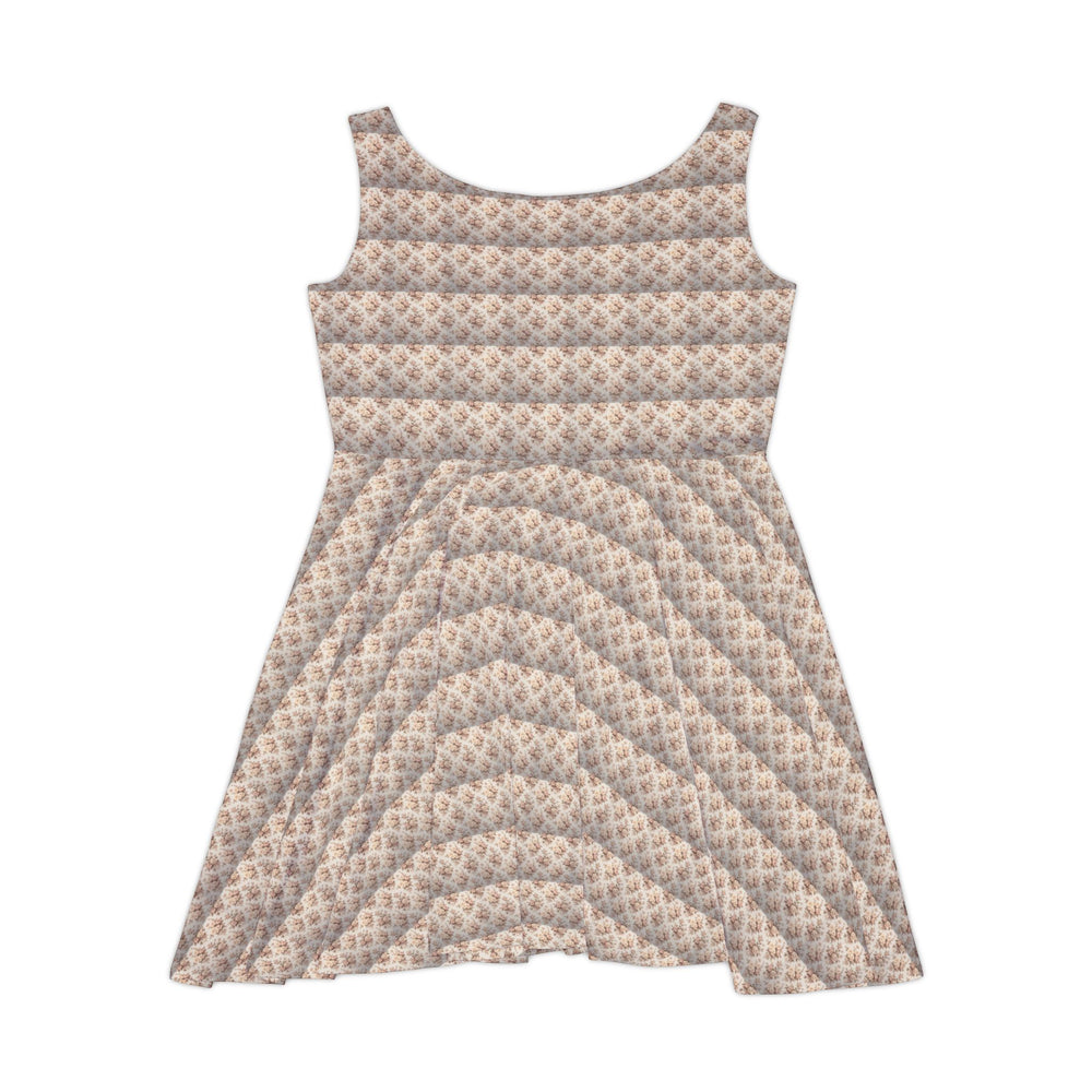 Pale Pink Halter Skater Dress: Romantic Allure