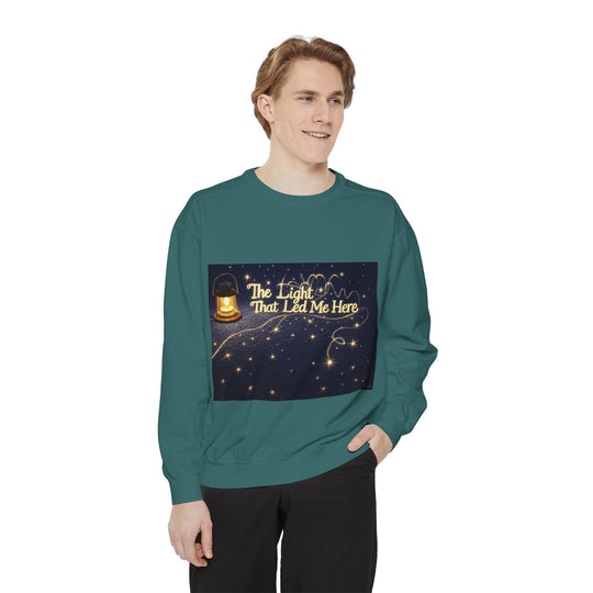 The Light That Led Me Here – emotional tribute sweatshirt for mom