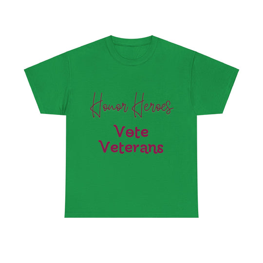 🗳️ Vote for Veterans: Honoring Our Heroes T-Shirt 🎖️ - Creative Canvas Corner