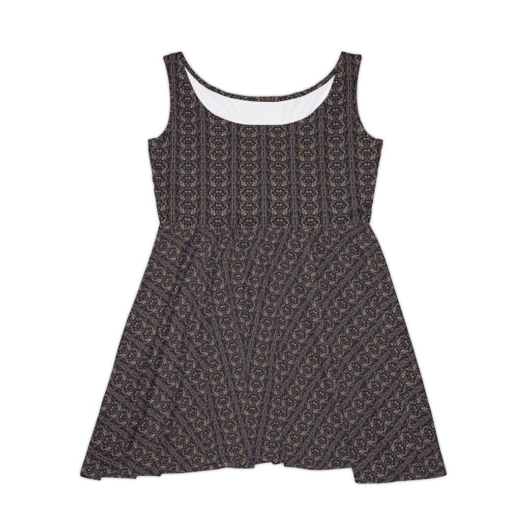 Button-Front Skater Dress - Classic Vintage Style - Creative Canvas Corner