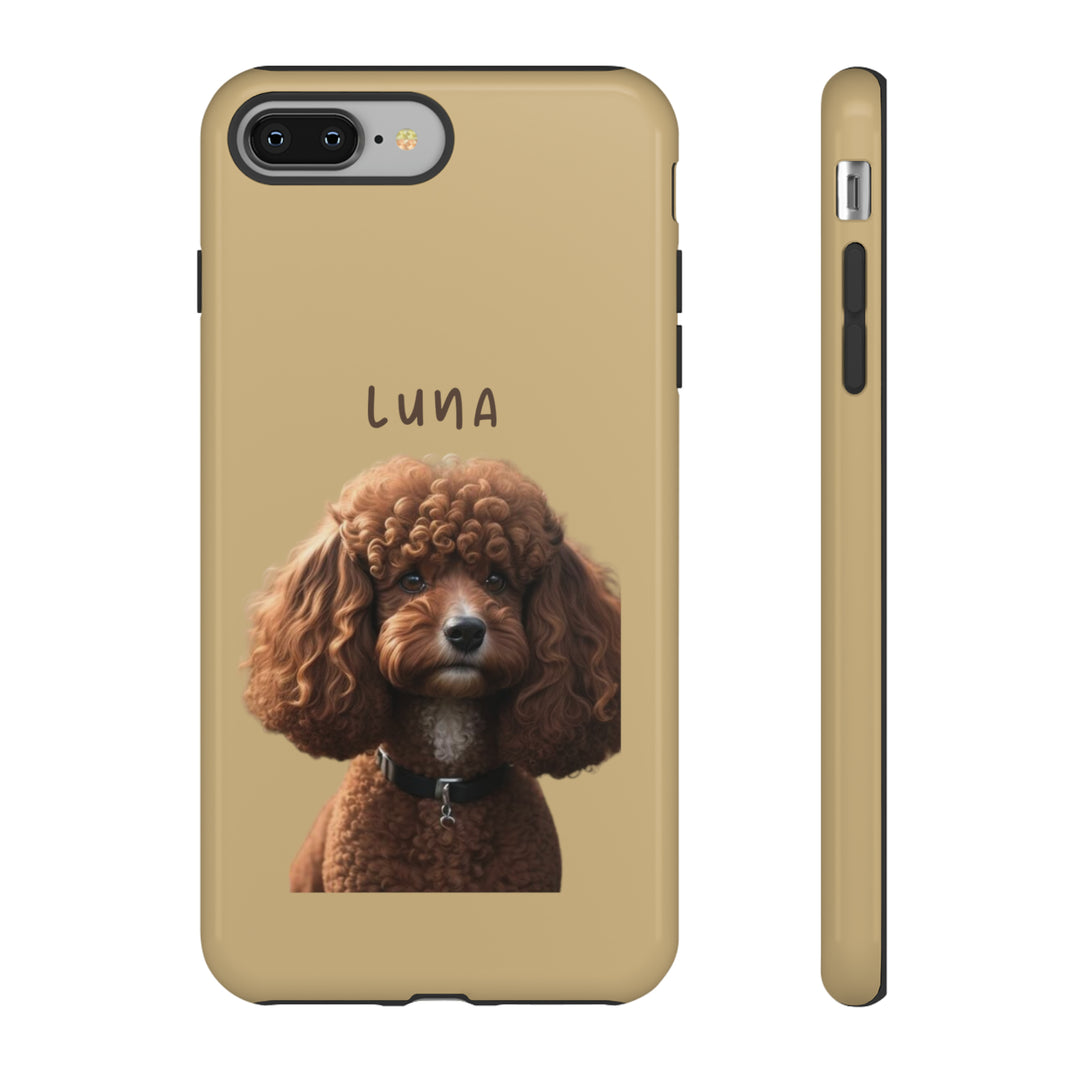 Custom Poodle Pet Phone Case with Photo and Name - Dog Lover's Choice - Creative Canvas Corner