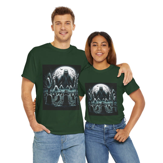 Haunted Graveyard Halloween T-Shirt