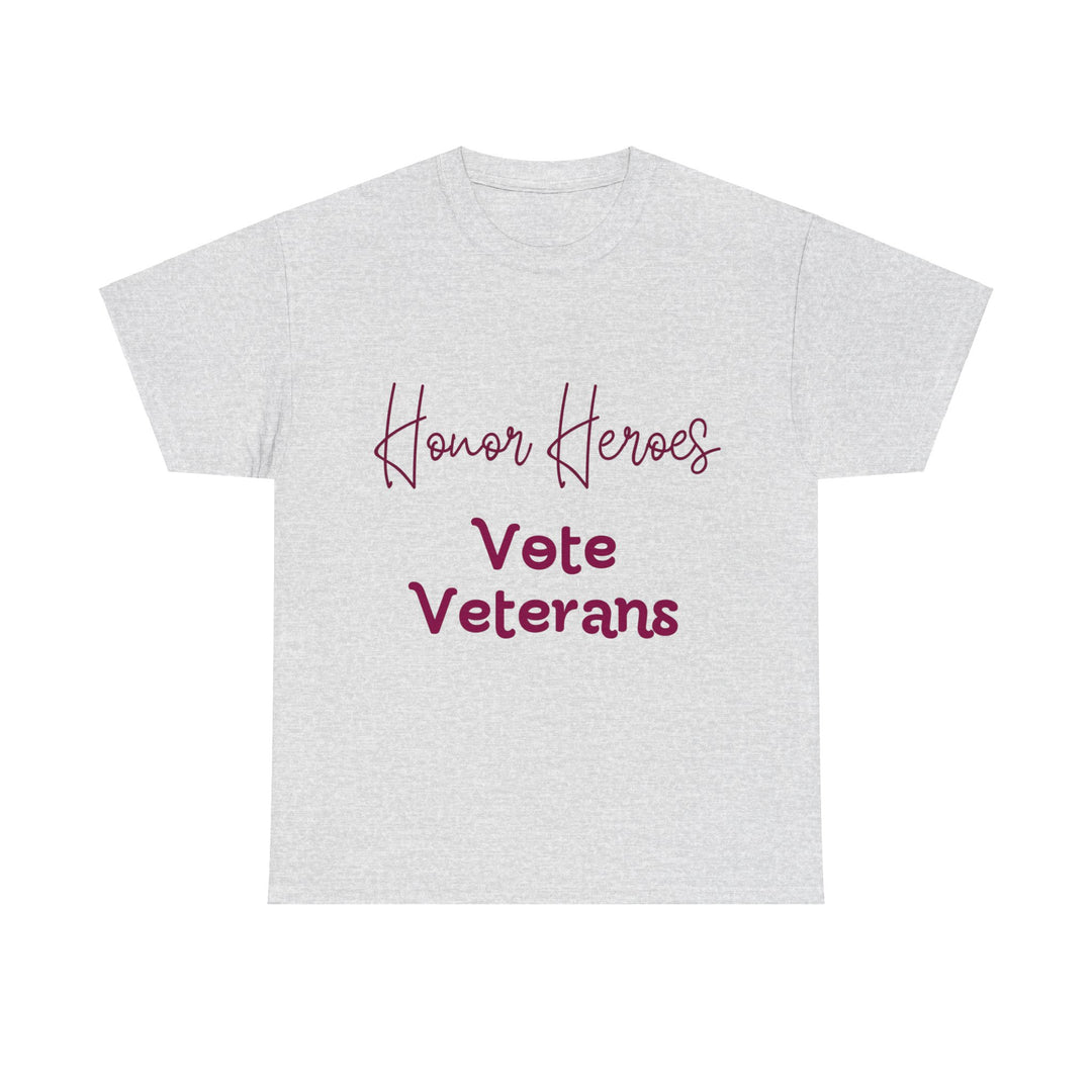 🗳️ Vote for Veterans: Honoring Our Heroes T-Shirt 🎖️ - Creative Canvas Corner