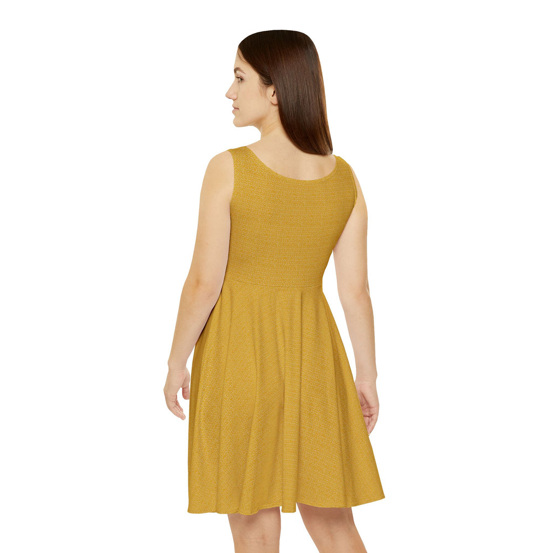 Yellow Polka Dot Skater Dress - Sunny & Playful