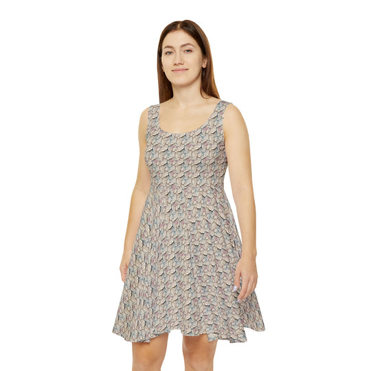 Cracked Paint Vibe Women Skater Dress - Creative Canvas Corner
