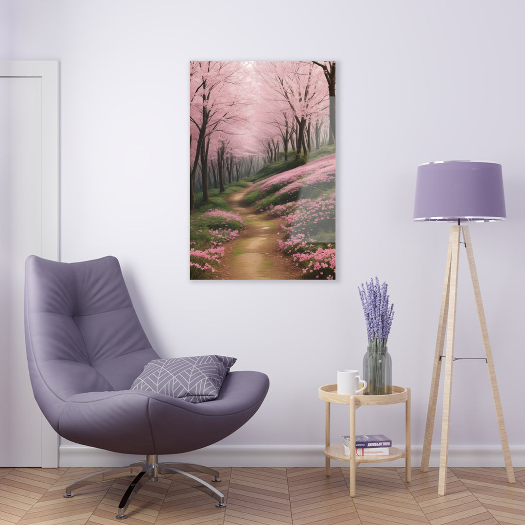 🌸 Pink Paradise: Stunning Trees in the Forest 🌳 - Creative Canvas Corner