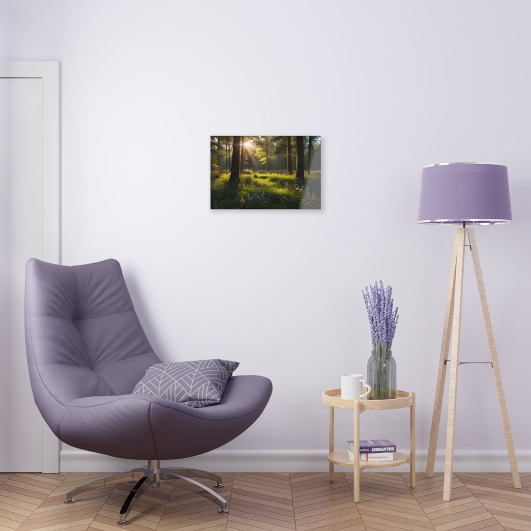 🌼 Sunlit Forest Clearing: Tranquil Beauty and Wildflower Bliss 🌞 - Creative Canvas Corner