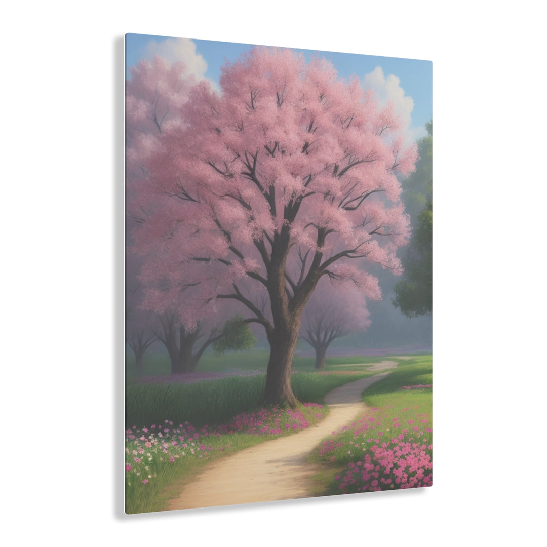 🌸 Serene Pink Trees: Tranquil Forest Scenes 🌲 - Creative Canvas Corner