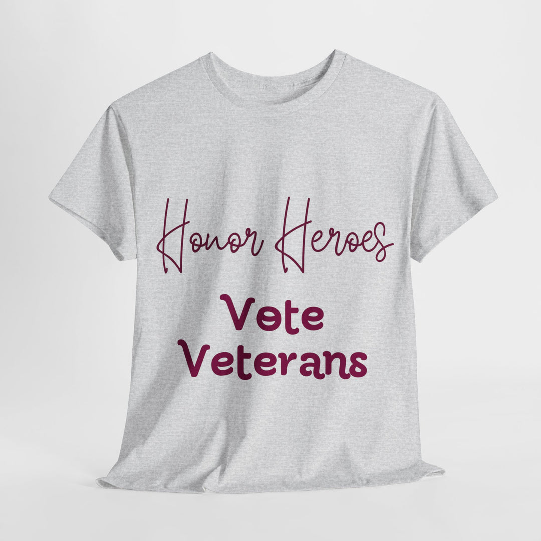 🗳️ Vote for Veterans: Honoring Our Heroes T-Shirt 🎖️ - Creative Canvas Corner