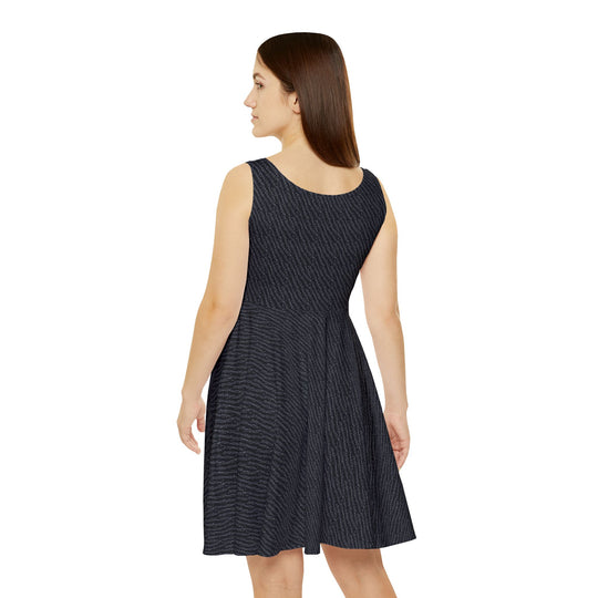 Polka Dot Mesh Skater Dress - Playful Sheer Style