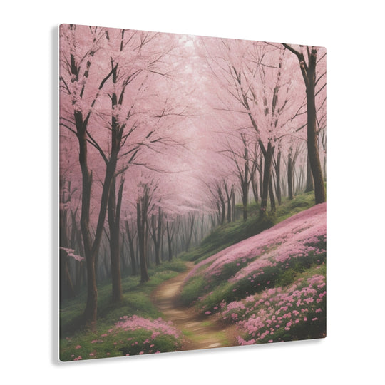 🌸 Pink Paradise: Stunning Trees in the Forest 🌳 - Creative Canvas Corner