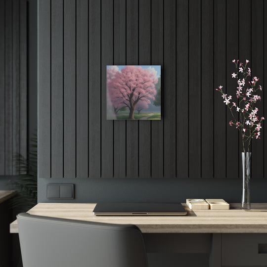 🌸 Serene Pink Trees: Tranquil Forest Scenes 🌲 - Creative Canvas Corner