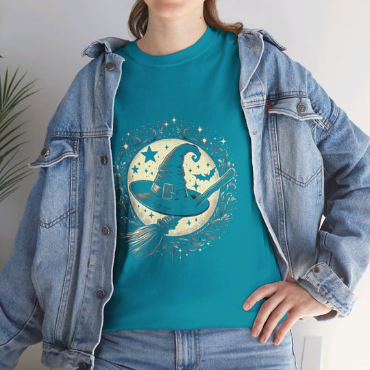 Witch Hat and Broom Halloween Amazing T-Shirt