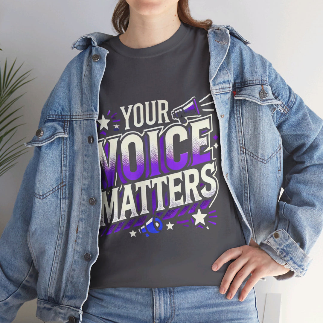 Bold Voter Tee - Stand Out and Vote - Creative Canvas Corner