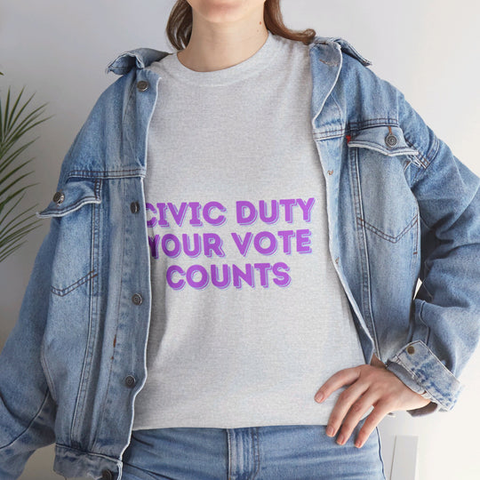 Civic Duty T-Shirt - Your Vote Counts