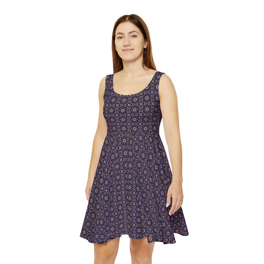 Geometric Mandala Skater Dress