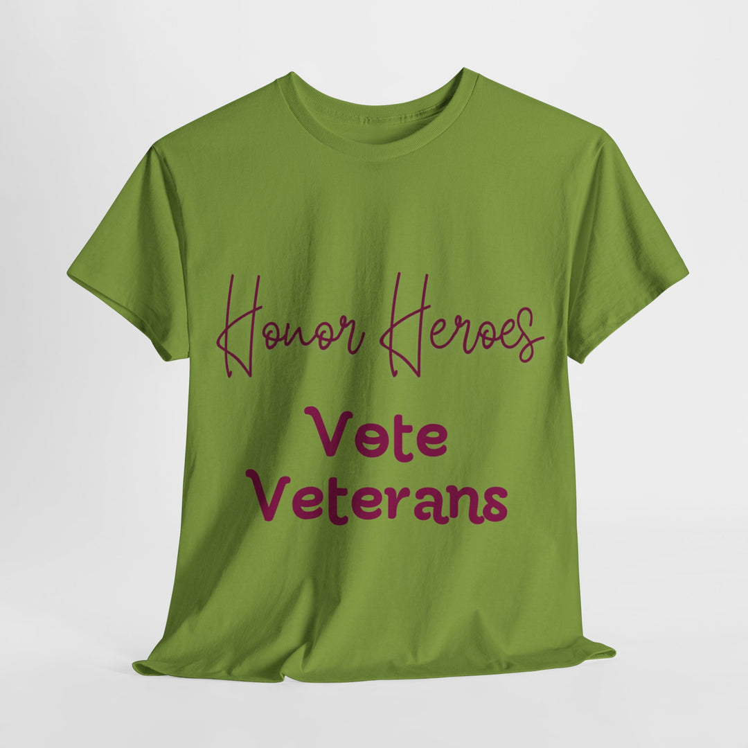 🗳️ Vote for Veterans: Honoring Our Heroes T-Shirt 🎖️ - Creative Canvas Corner