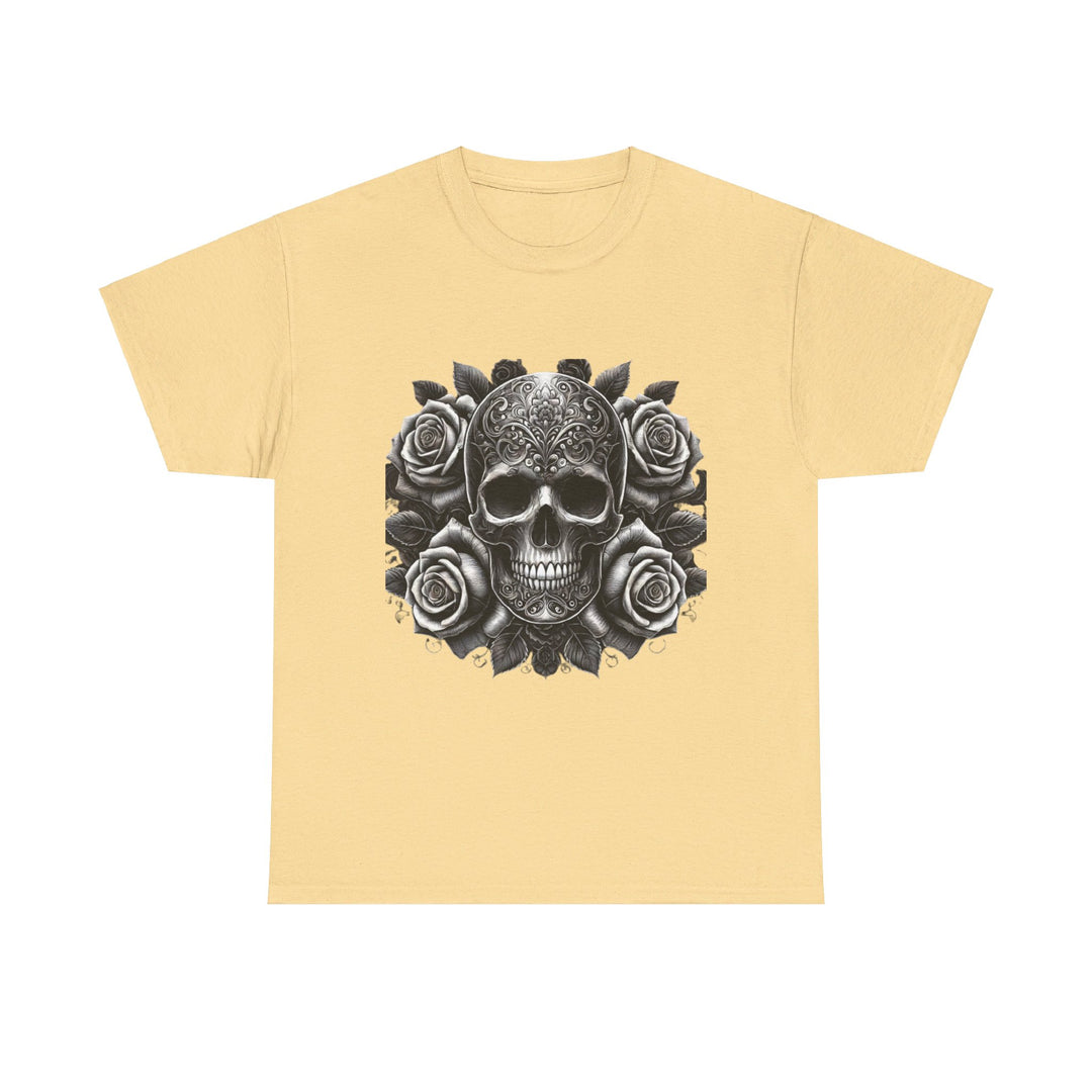 Skull and Roses Halloween T-Shirt