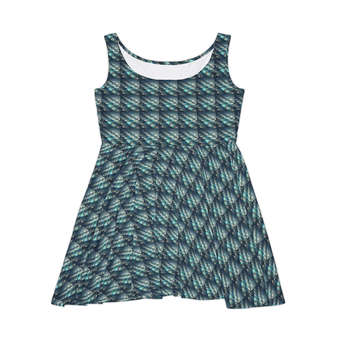 Bloomline Frequency Women Skater Dress - Creative Canvas Corner