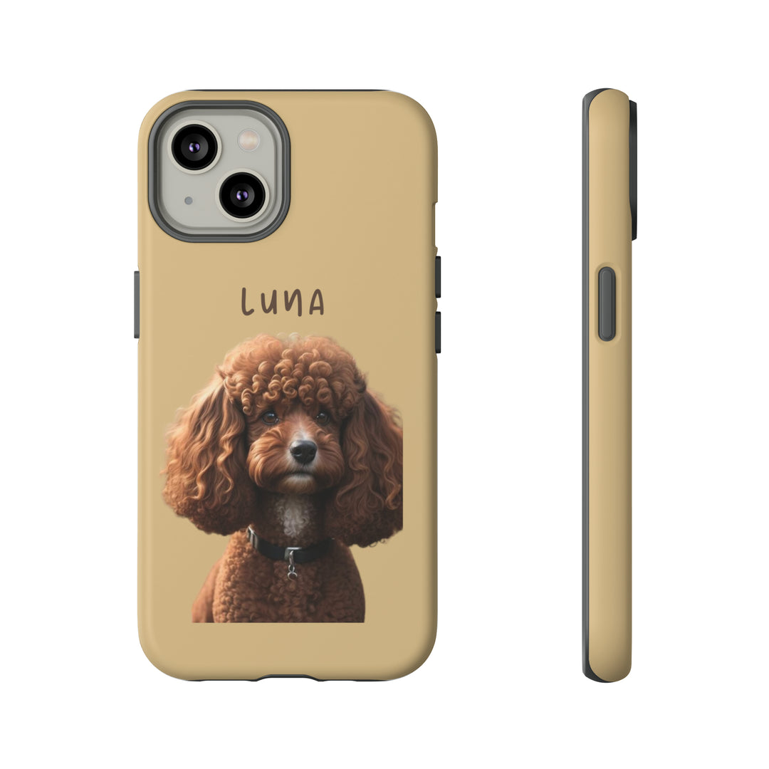 Custom Poodle Pet Phone Case with Photo and Name - Dog Lover's Choice - Creative Canvas Corner