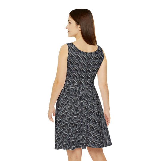 Futuristic Alloy Vibe Women Skater Dress
