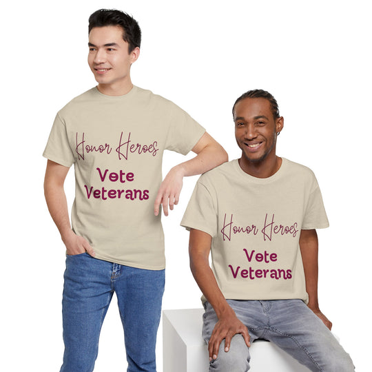 🗳️ Vote for Veterans: Honoring Our Heroes T-Shirt 🎖️ - Creative Canvas Corner